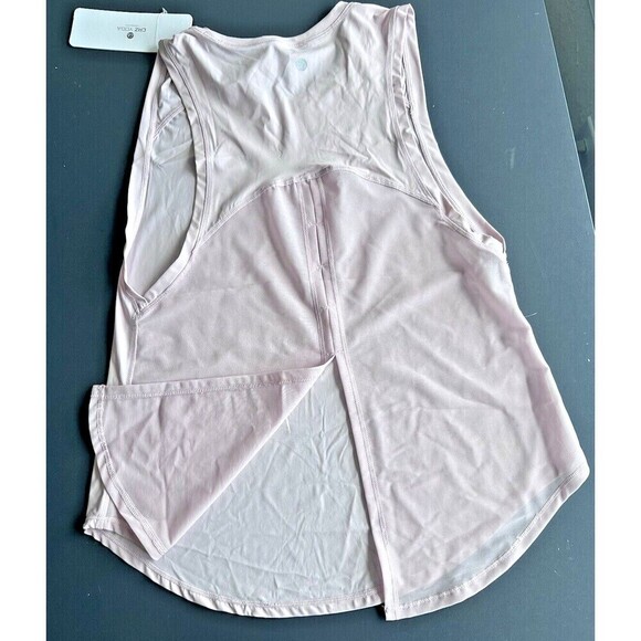 CRZ YOGA Women's Sports /Gym Workout Sleeveless Tank Top Lightweight Mesh Panel - Picture 3 of 7